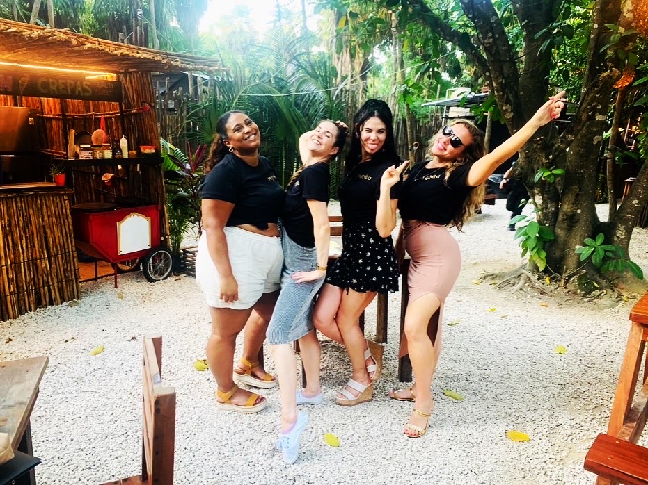 The DTL EVNTS planning team on site for a destination wedding in Mexico.