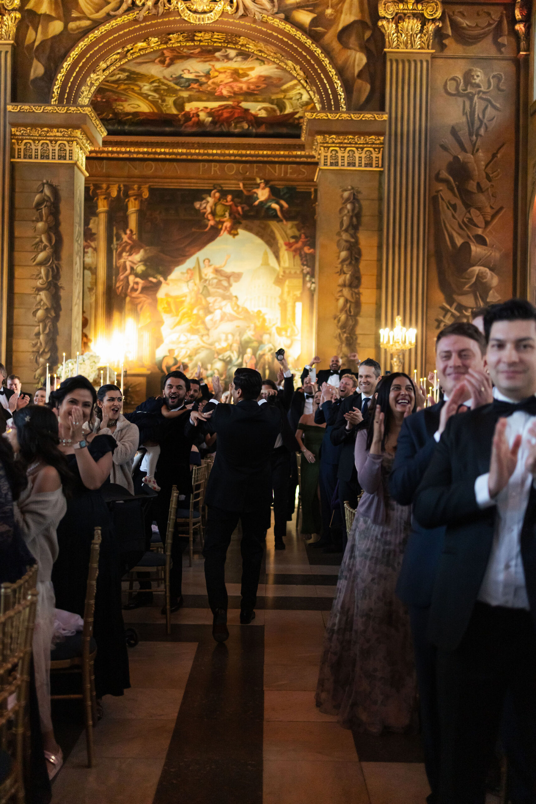 High-energy luxury wedding dance floor celebration produced by DTL EVNTS